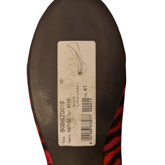 𝅺Just Cavalli Ballerina Flats Sz 41 Narrow Width A1 NWT - Picture 8 of 12